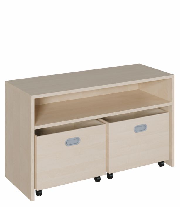 K Regal 60 x 102 cm, 2 Rollkästen